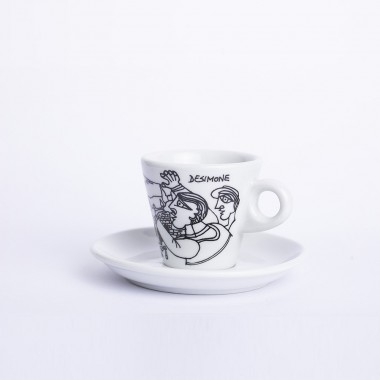 Coffee Cup with Saucer Taormina TZZ40TA de simone pottery Coffee Cup with Saucer Taormina TZZ40TA de simone pottery
